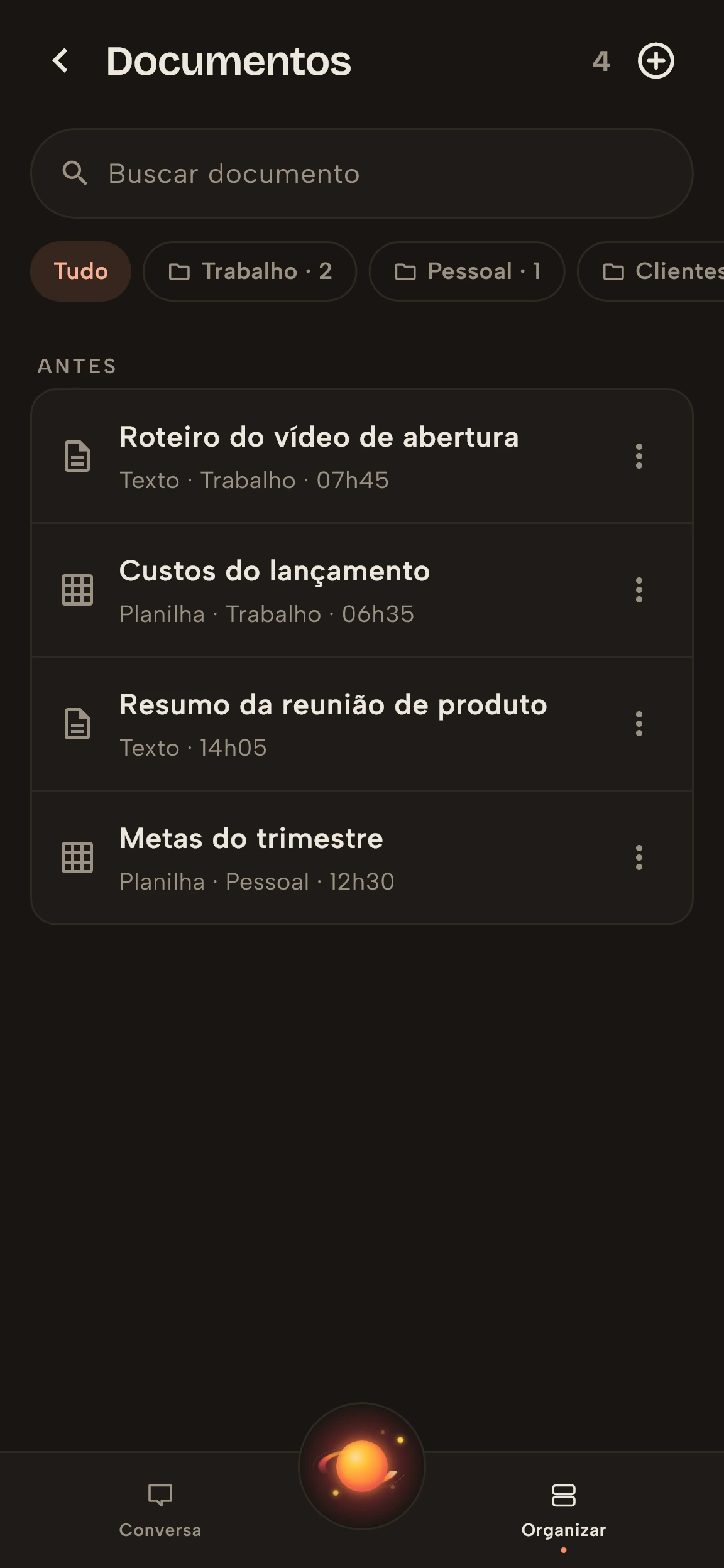 Biblioteca de documentos do Vidally