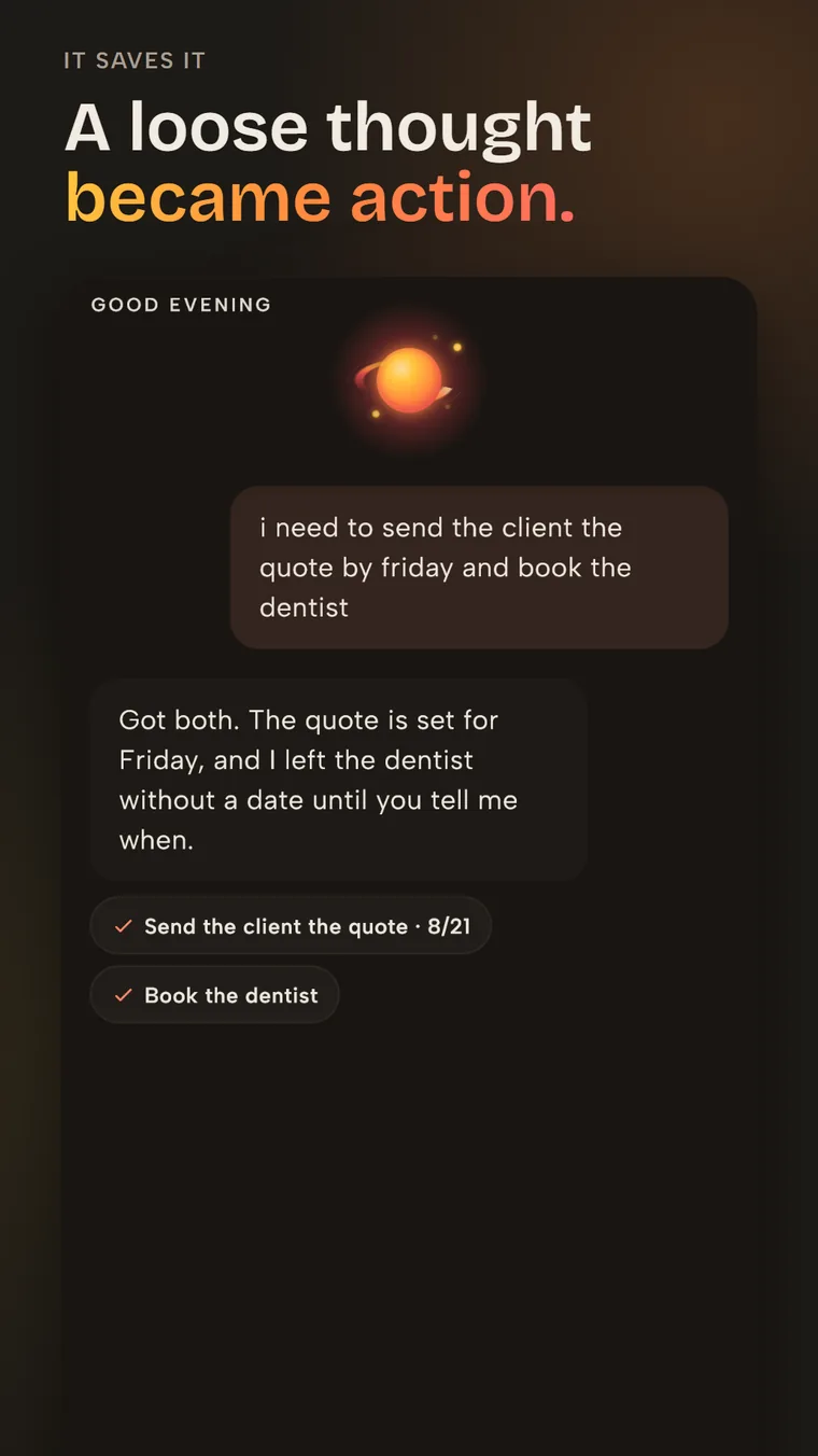 Vidally screen saving a conversation