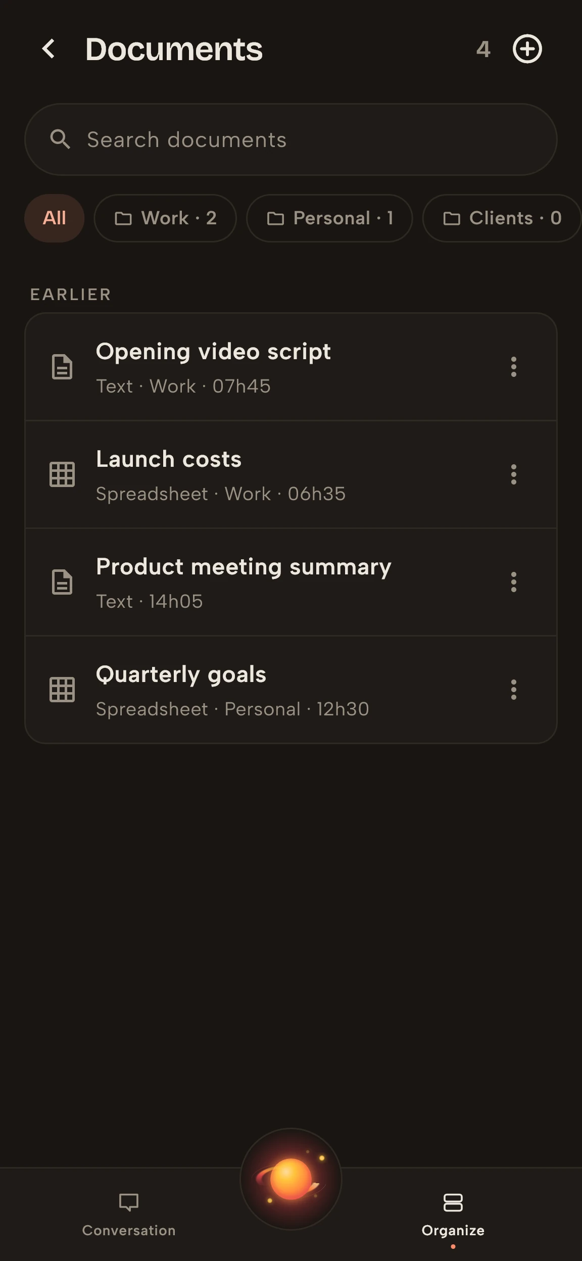 Vidally document library