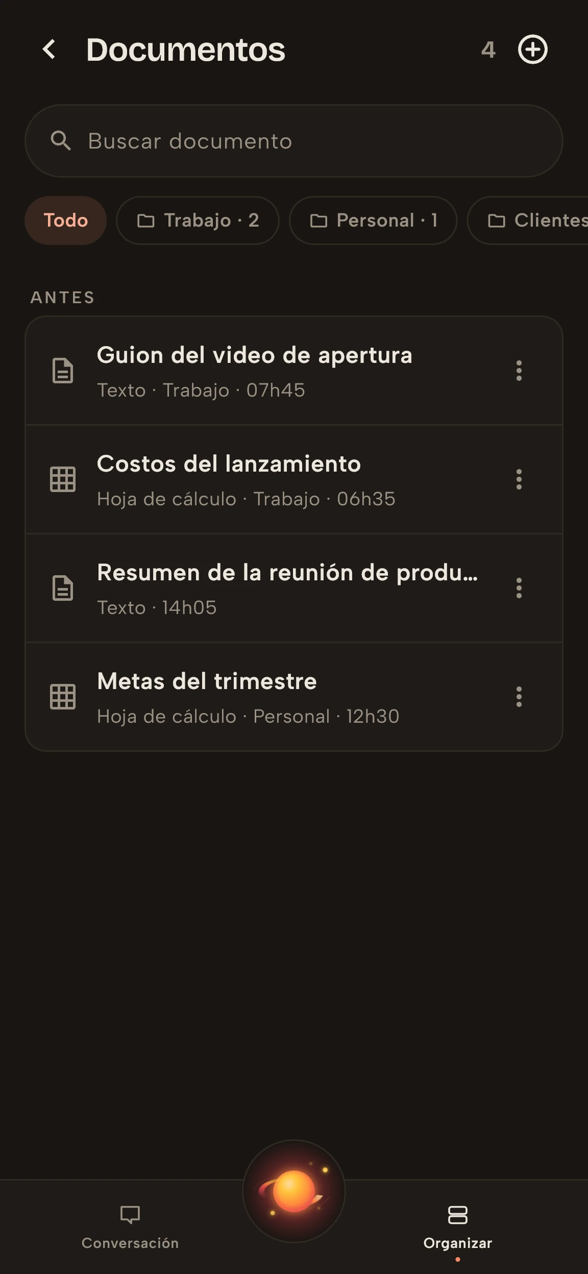 Biblioteca de documentos de Vidally